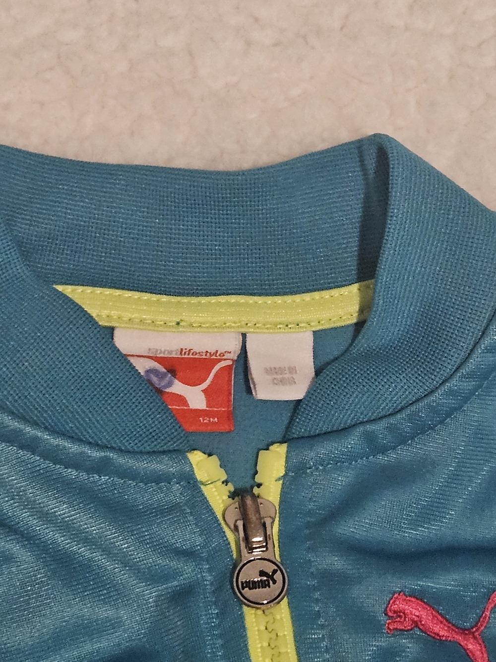 Puma Lifestyle 2-piece Warm-Up Suit Zippered Jacket/Pants for 12 months - Picture 3 of 4